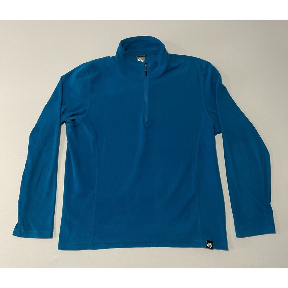 Rei Co-Op Sweatshirt‎ Pullover Mens Large Blue Quarter Zip Long Sleeve Outdoor
